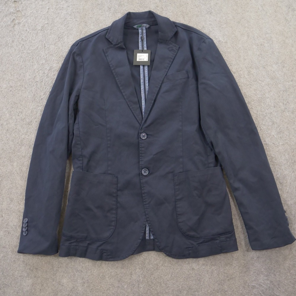 Joe's Jeans Blazer Jacket Mens Medium Blue Sports Coat Pockets Casual New